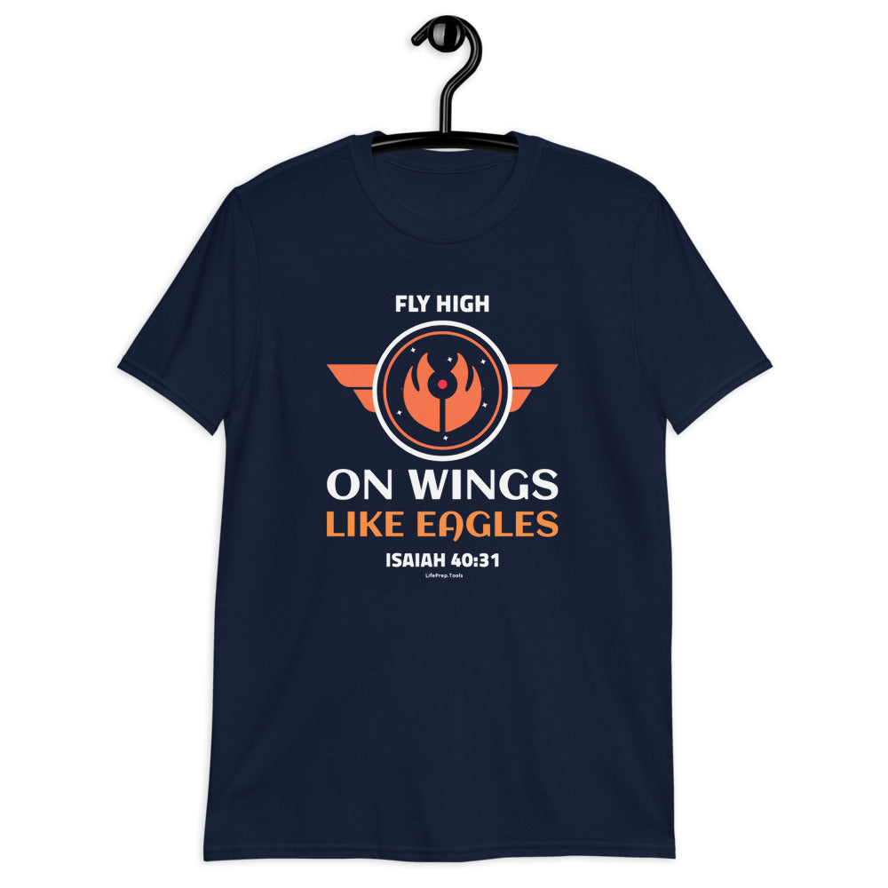 Soar High On Wings Like Eagles Isaiah 40 31 Christian Bible T-Shirt