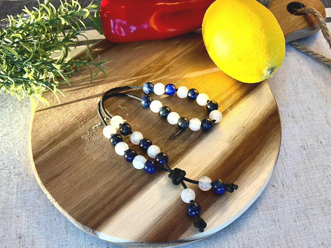 Komboloi - Lapiz Lazuli & Seashell Agate - Christos Anesti