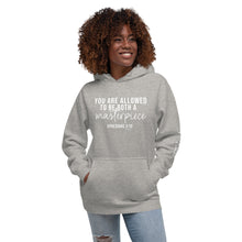 Load image into Gallery viewer, &quot;You are allowed to be both a masterpiece (Ephesians 2:10) and a work in progress. (Philippians 1:6)&quot; Heritage Unisex Hoodie
