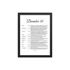 December Birthday Bible Verses Digital Download