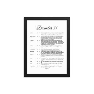 December Birthday Bible Verses Digital Download