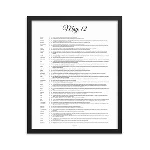 May Birthday Bible Verses Digital Download