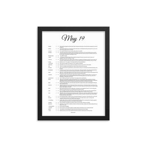 May Birthday Bible Verses Digital Download