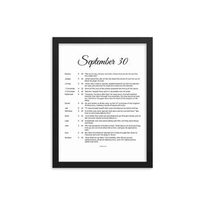 September Birthday Bible Verses Digital Download