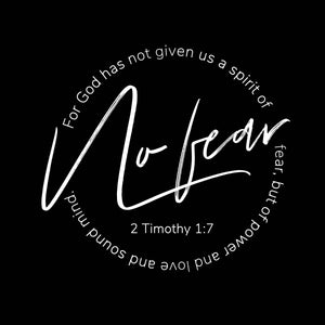 "2 Timothy 1:7 - No Fear" Short-Sleeve Unisex T-Shirt