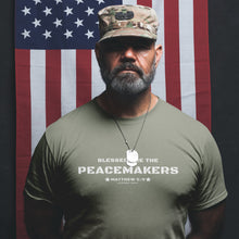 Load image into Gallery viewer, Blessed are the Peacemakers, First responder, military shirt, police shirt, ems shirt, firefighter shirt, EMT shirt, nurse, emergency workers, healthcare workers shirt
