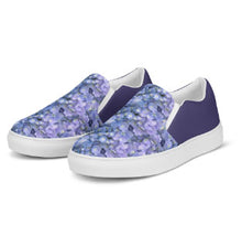 Load image into Gallery viewer, Hydrangea &quot;Grow in Grace.&quot; Women’s slip-on canvas shoes
