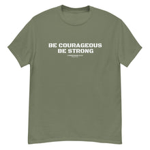Load image into Gallery viewer, Be Courageous Be Strong, Christian T Shirts Men, Christian Army Shirt, America TShirt, Bible Verse T Shirt, Patriotic tshirt

