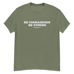 Be Courageous Be Strong, Christian T Shirts Men, Christian Army Shirt, America TShirt, Bible Verse T Shirt, Patriotic tshirt