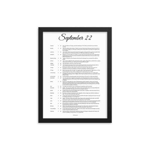 September 22 - All Bible Books, Chapters and Verses for 9:22