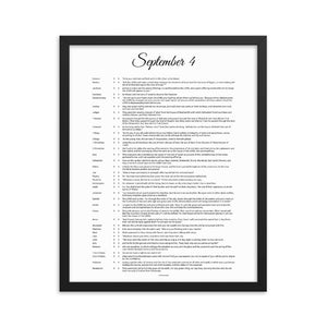September 4 - All Bible Books, Chapters and Verses for 9:4