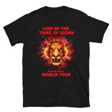 Load image into Gallery viewer, Lion of the tribe of Judah - Return to the World Tour - Short-Sleeve Unisex T-Shirt
