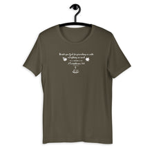 Load image into Gallery viewer, 2 Corinthians 9:8 Themed T-Shirt - Thank you God for providing us with everything we need.
