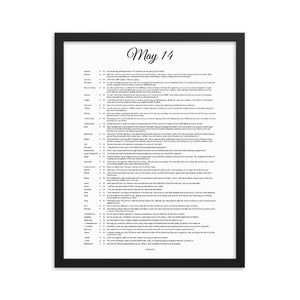 May 14 - All Bible Books, Chapters and Verses for 5:14