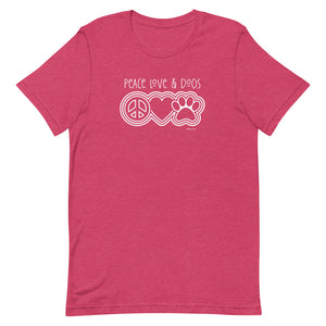 Peace Love & Dogs Bella + Canvas Short-Sleeve Unisex T-Shirt