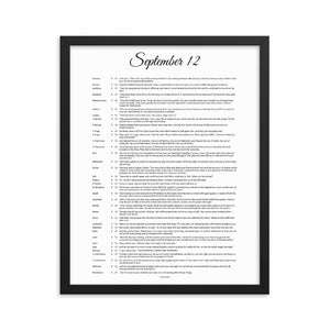 September 12 - All Bible Books, Chapters and Verses for 9:12