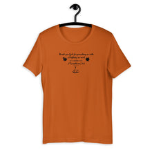 Load image into Gallery viewer, 2 Corinthians 9:8 Themed T-Shirt - Thank you God for providing us with everything we need.
