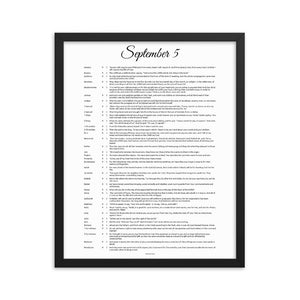 September 5 - All Bible Books, Chapters and Verses for 9:5