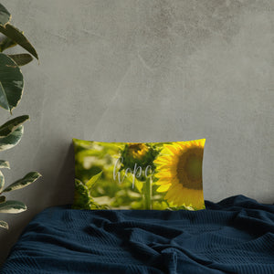 Hope Sunflower Premium Pillow