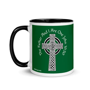 John 10:30 - The Father and I are One - Mug with Color Inside