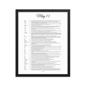 May 13 - All Bible Books, Chapters and Verses for 5:13