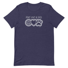 Load image into Gallery viewer, Peace Love &amp; Dogs Bella + Canvas Short-Sleeve Unisex T-Shirt
