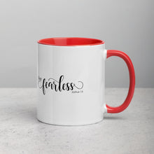 Load image into Gallery viewer, Live Fearless Joshua 1:9 Mug with Color Inside
