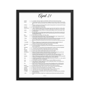 April 21 - All Bible Books, Chapters and Verses for 4:21