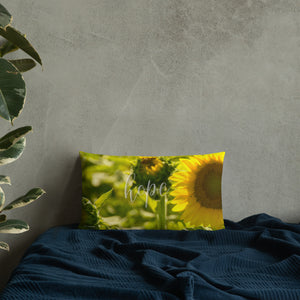 Hope Sunflower Premium Pillow