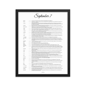 September 7 - All Bible Books, Chapters and Verses for 9:7