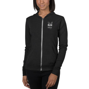 She Will Run - Bella + Canvas Unisex zip hoodie