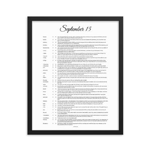 September 15 - All Bible Books, Chapters and Verses for 9:15