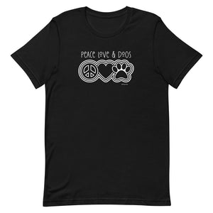 Peace Love & Dogs Bella + Canvas Short-Sleeve Unisex T-Shirt