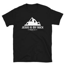 Load image into Gallery viewer, Jesus is my Rock - Short sleeve unisex t-shirt
