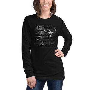 Zephaniah 3:17 - Unisex Long Sleeve Tee