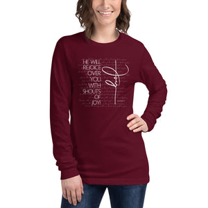 Zephaniah 3:17 - Unisex Long Sleeve Tee