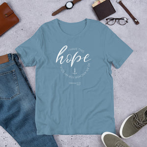 I have this Hope Hebrews 9:16 Short-Sleeve Unisex T-Shirt