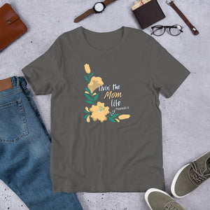 Living the Mom Life, Bella+Canvas 3001 Unisex t-shirt