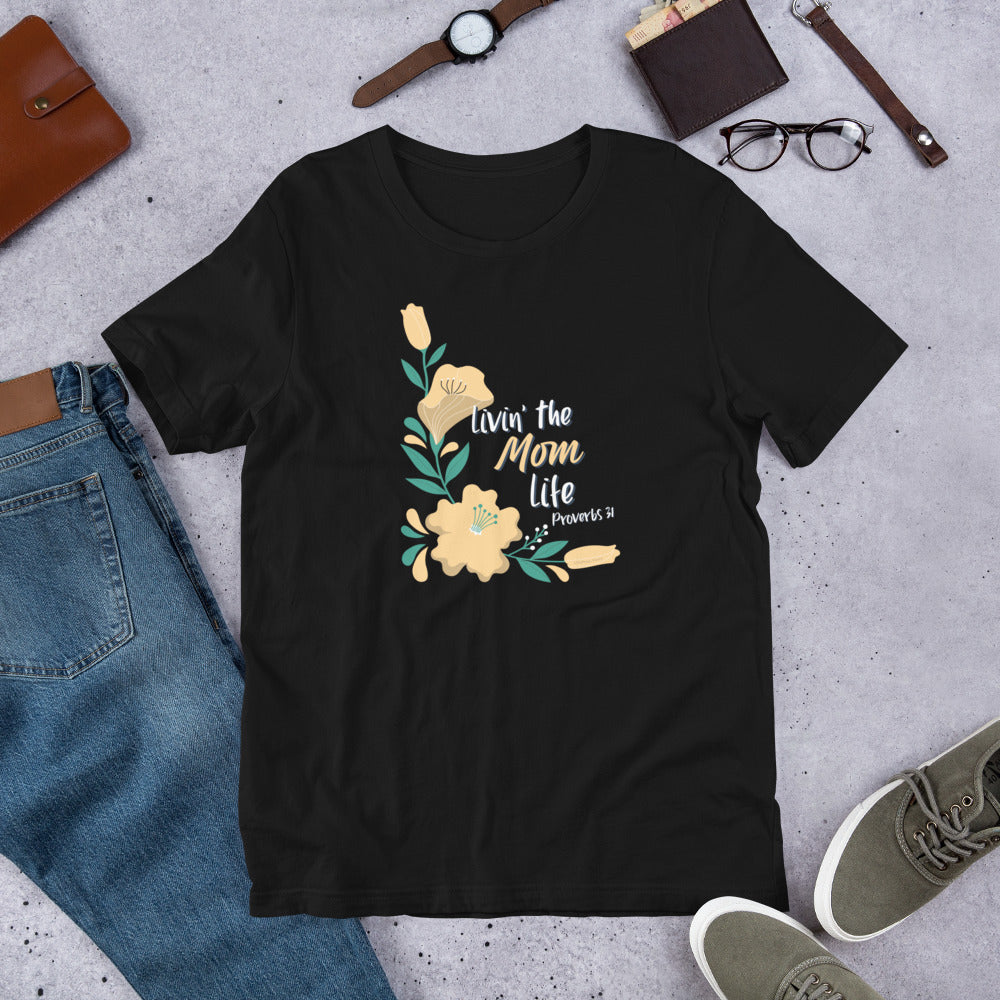 Living the Mom Life, Bella+Canvas 3001 Unisex t-shirt