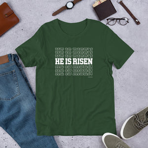 "He is Risen!" Bella + Canvas Short-sleeve unisex t-shirt