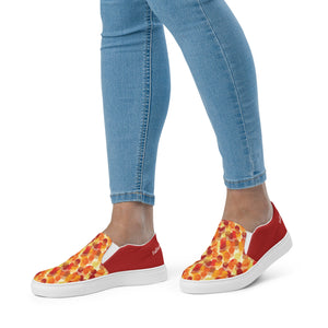 "Fall in love with Jesus." Women’s slip-on canvas shoes